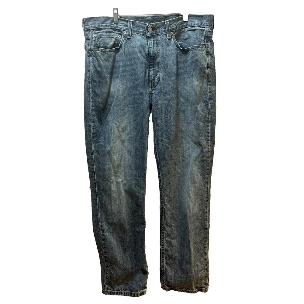 Levi's men blue jeans 514 men's‎ tagged 36x30 measure 38x30.25